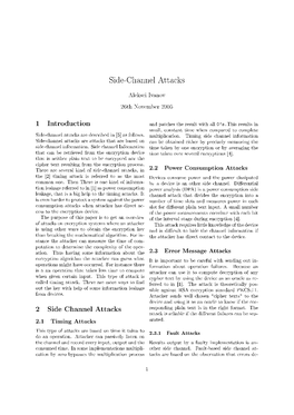 Side-Channel Attacks