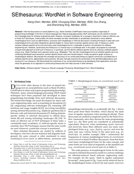 Sethesaurus: Wordnet in Software Engineering