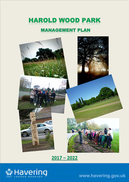 Harold Wood Park Mangement Plan