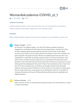 Women&Academia-COIVID Yt 1