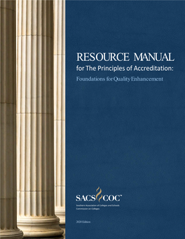 SACSCOC Resource Manual for Principles of Accreditation