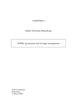 CHAPTER 8 Radio Television Hong Kong RTHK