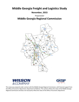 Middle Georgia Freight and Logistics Study November, 2015 Prepared for Middle Georgia Regional Commission