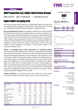 ADO Properties S.A. (Adler Real Estate Group)