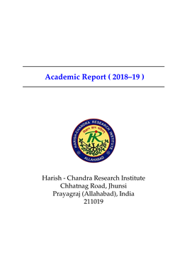 Academic Report ( 2018–19 )