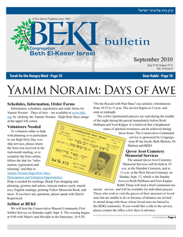 BEKI Bulletin September 2010