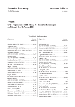 Drucksache 19/26439 19