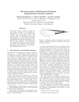 Reconstruction of Belemnite Evolution Using Formal Concept Analysis