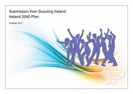 Submission from Scouting Ireland Ireland 2040 Plan