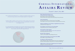 Cornell International Affairs Review