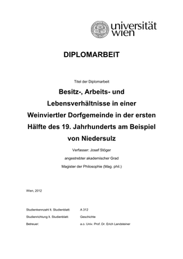 Diplomarbeit