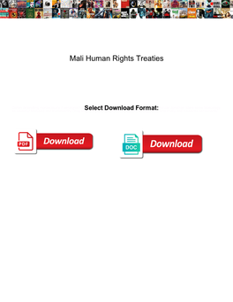 Mali Human Rights Treaties