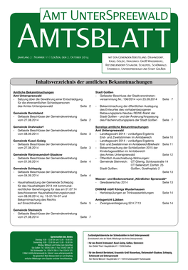 Amtsblatt Jahrgang 2 | Nummer 11 | Golßen, Den 2