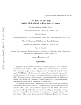 Arxiv:Astro-Ph/0603836V1 30 Mar 2006