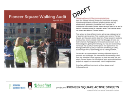 Pioneer Square Walking Audit