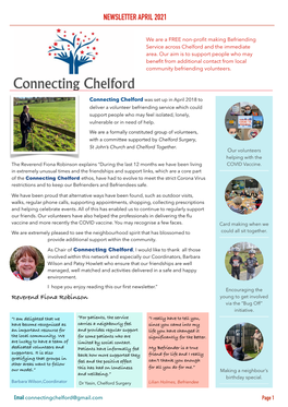 Connecting Chelford Newsletter April 2021