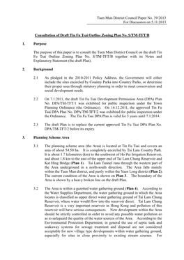 Tuen Mun District Council Paper No. 39/2013 for Discussion on 5.11.2013