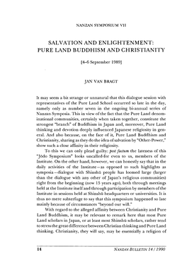 Pure Land Buddhism and Christianity