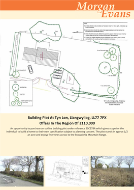 Building Plot at Tyn Lon, Llangwyllog, LL77 7PX Offers in the Region Of