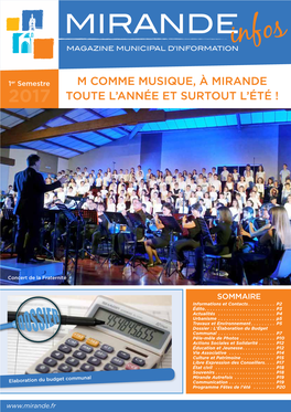 MIRANDE MAGAZINE MUNICIPAL D’Informationinfos