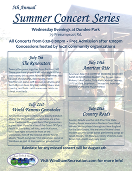 Summer Concert Series