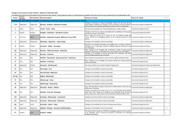 COMMERCIAL BUS SERVICE CHANGES - for PTE Tender and School Route Changes Please See from Rows 30 Changes to the Times to Improve Punctuality