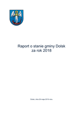 Raport O Stanie Gminy Dolsk Za Rok 2018