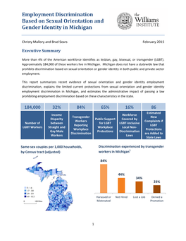 Employment Discrimination Based on Sexual Orientation and Gender Identity in Michigan