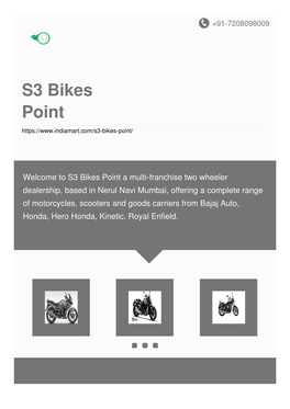 S3 Bikes Point