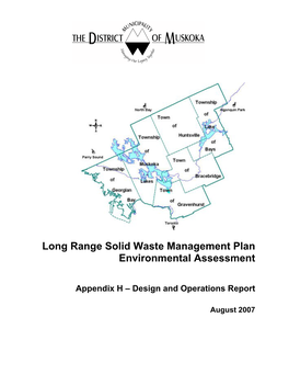 Long Range Solid Waste Management Plan Environmental Assessment