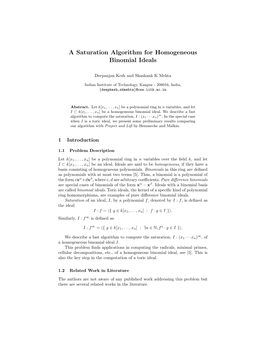 A Saturation Algorithm for Homogeneous Binomial Ideals