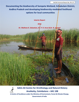 Documenting the Biodiversity of Sompeta Wetland, Srikakulam District, Andhra Pradesh and Developing Biodiversity-Mediated Livelihood Options for Local Communities