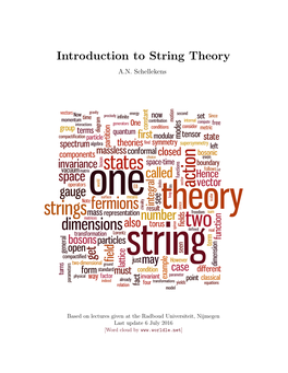 Introduction to String Theory A.N