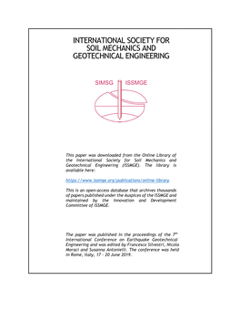 Downloaded from the Online Library of the International Society for Soil Mechanics and Geotechnical Engineering (ISSMGE)