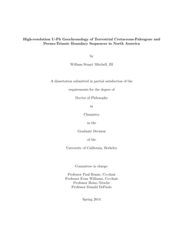 High-Resolution U-Pb Geochronology of Terrestrial Cretaceous-Paleogene and Permo-Triassic Boundary Sequences in North America