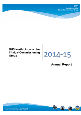 NHS North Lincolnshire Clinical Commissioning Group 2014-15