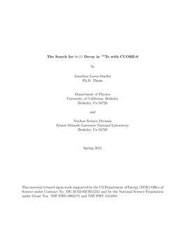 The Search for 0Νββ Decay in 130Te with CUORE-0 by Jonathan Loren