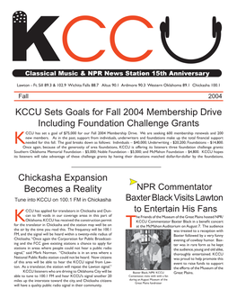 KCCU Newsletter