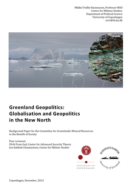 Globalisation and Geopolitics in the New North