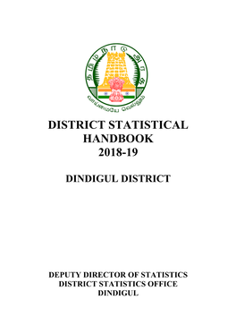 District Statistical Handbook 2018-19
