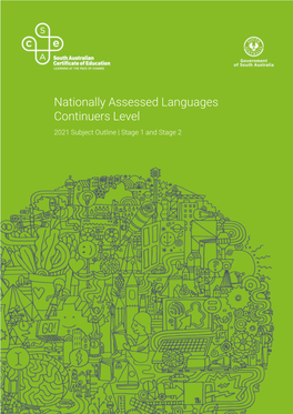 Nationally Assessed Languages Continuers Level 2021 Subject Outline | Stage 1 and Stage 2