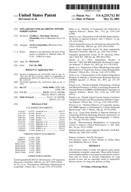 (12) United States Patent (10) Patent No.: US 6,235,712 B1 Stevenson Et Al