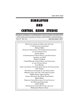 Himalayan and Central Asian Studies