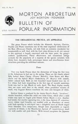 Morton Arboretum Bulletin Popular of Information