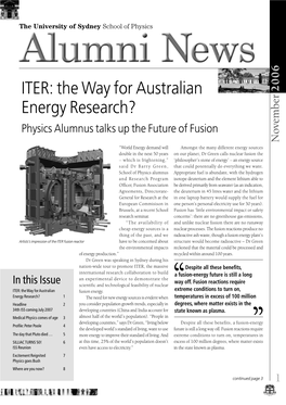 ITER: the Way for Australian Energy Research?
