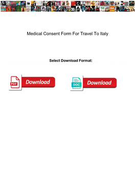 Medical Consent Form for Travel to Italy