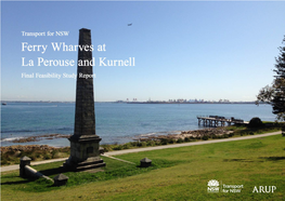 Ferry Wharves at La Perouse and Kurnell Feasibility Study Report