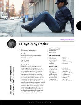 Latoya Ruby Frazier Takes on Levi’S.” © Art21, Inc