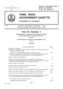 Tamil Nadu Government Gazette