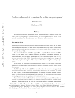 Duality and Canonical Extensions for Stably Compact Spaces